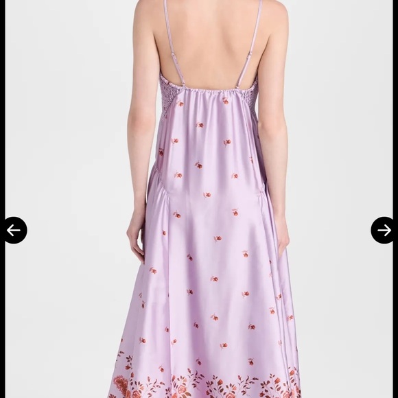 Lavender Floral Slip Dress Intimately by Free People Size M - Picture 4 of 9